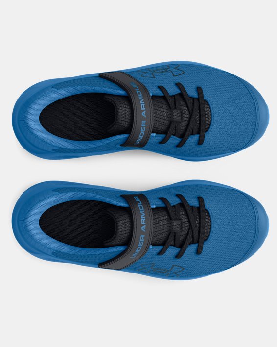 Zapatillas de running UA Pursuit 3 AC Big Logo para niño (2-5 años), Blue, pdpMainDesktop image number 2